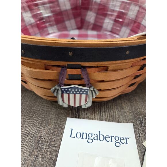 Longaberger All American Collection Casserole Basket 12144 Liner Protector 2002 - Picture 3 of 9